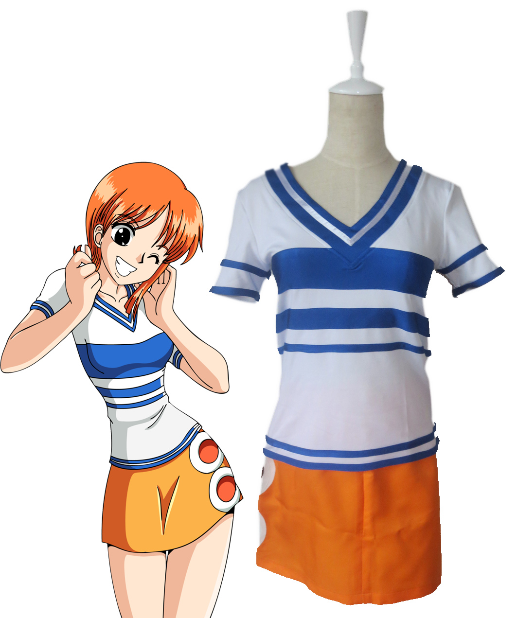 One piece Nami Two Years ago Cosplay Costume